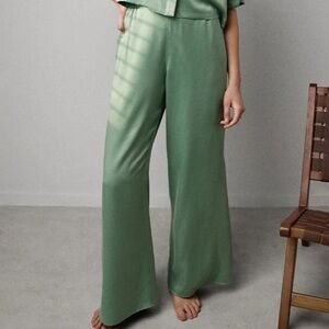Lunya Washable Silk High Rise Pants Women’s M Whist Jade Lounge Sleepwear